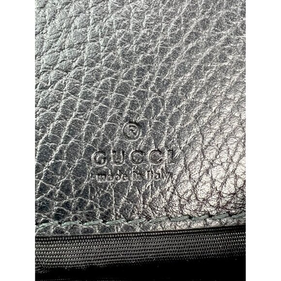 Gucci GG Marmont Super Mini lack Calfskin Crossbody Bag - Picture 8 of 9